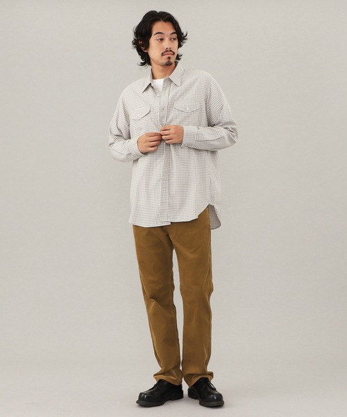 Lee(リー)の「Lee WORK SHIRTS L/S ミニチェック(シャツ/ブラウス・メンズ・ブラック/ベージュ・MEDIUM/X-LARGE/LARGE/SMALL)」の5枚目の写真