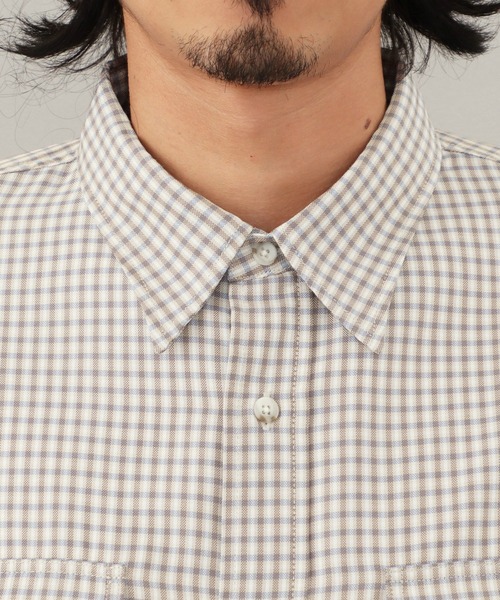 Lee(リー)の「Lee WORK SHIRTS L/S ミニチェック(シャツ/ブラウス・メンズ・ブラック/ベージュ・MEDIUM/X-LARGE/LARGE/SMALL)」の11枚目の写真
