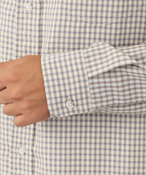 Lee(リー)の「Lee WORK SHIRTS L/S ミニチェック(シャツ/ブラウス・メンズ・ブラック/ベージュ・MEDIUM/X-LARGE/LARGE/SMALL)」の12枚目の写真