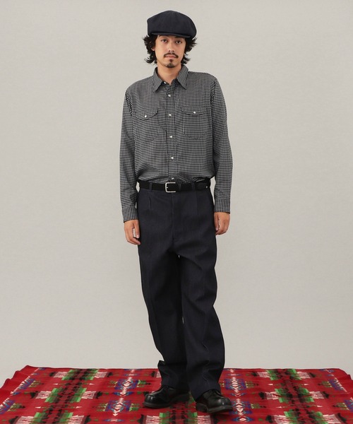 Lee(リー)の「Lee WORK SHIRTS L/S ミニチェック(シャツ/ブラウス・メンズ・ブラック/ベージュ・MEDIUM/X-LARGE/LARGE/SMALL)」の13枚目の写真