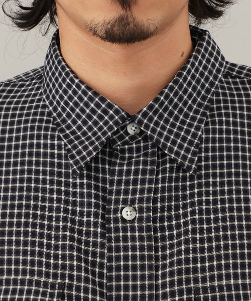 Lee(リー)の「Lee WORK SHIRTS L/S ミニチェック(シャツ/ブラウス・メンズ・ブラック/ベージュ・MEDIUM/X-LARGE/LARGE/SMALL)」の18枚目の写真