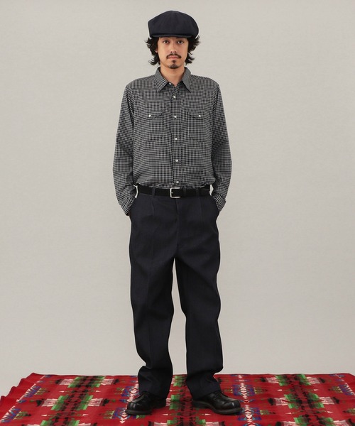 Lee(リー)の「Lee WORK SHIRTS L/S ミニチェック(シャツ/ブラウス・メンズ・ブラック/ベージュ・MEDIUM/X-LARGE/LARGE/SMALL)」の22枚目の写真