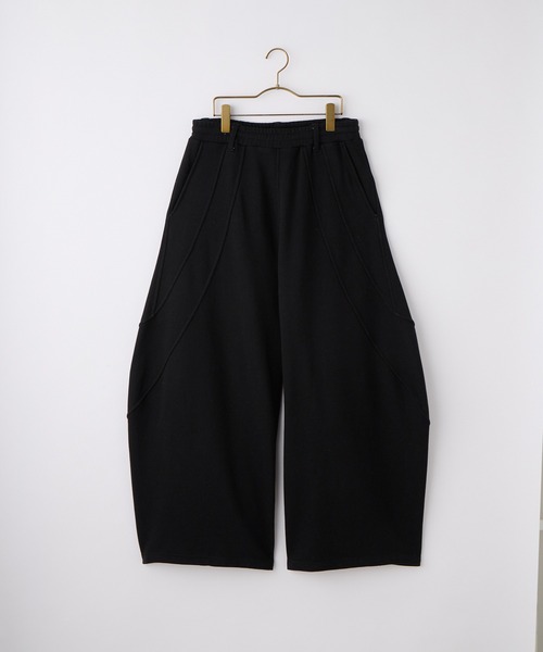 cussil(クシル)の「【cussil/クシル】スパイラルシームカーブデザインワイドスウェットパンツ(スウェットパンツ・メンズ・グレー/ブラック・S/L/M)」の17枚目の写真