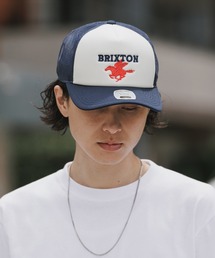 BRIXTON（ブリクストン）の「BRIXTON/ブリクストン LOST IN REALITY NP MP TRUCKER / PEGASUS C NP MP TRUCKER / TROPHY HORSE C NP MP SNPBK 帽子 キャップ フロント刺繍 配色 ツートン バイカラー カーブバイザー メンズ レディース 2026年 夏 夏服（キャップ）」
