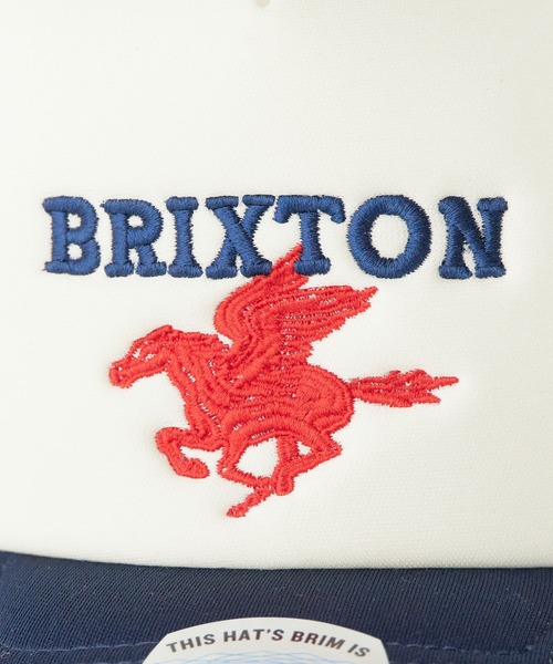 BRIXTON(ブリクストン)の「BRIXTON/ブリクストン LOST IN REALITY NP MP TRUCKER / PEGASUS C NP MP TRUCKER / TROPHY HORSE C NP MP SNPBK 帽子 キャップ フロント刺繍 配色 ツートン バイカラー カーブバイザー メンズ レディース 2026年 夏 夏服(キャップ・メンズ・ホワイト×レッド/ブラック×ホワイト/ホワイト×ネイビー・ONE SIZE)」の14枚目の写真