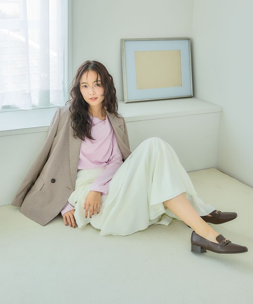mysty woman(ミスティウーマン)の「機能付きアシメティアードスカート 1077971(スカート・レディース・ブラック/オフホワイト・FREE)」の5枚目の写真
