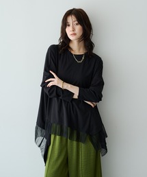 Editt by YECCA VECCA | 裾アシメデザインプルオーバー(Tシャツ/カットソー)