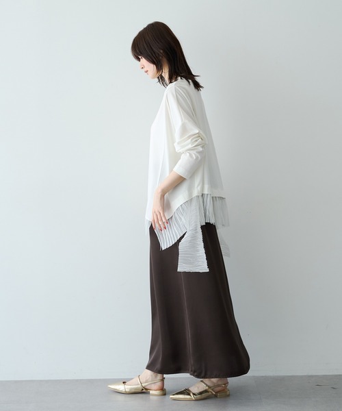 Editt by YECCA VECCA(エディットバイイェッカヴェッカ)の「裾アシメデザインプルオーバー(Tシャツ/カットソー・レディース・ブラック/その他6/アイボリー・FREE)」の10枚目の写真