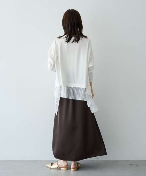 Editt by YECCA VECCA(エディットバイイェッカヴェッカ)の「裾アシメデザインプルオーバー(Tシャツ/カットソー・レディース・ブラック/その他6/アイボリー・FREE)」の11枚目の写真