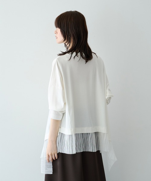 Editt by YECCA VECCA(エディットバイイェッカヴェッカ)の「裾アシメデザインプルオーバー(Tシャツ/カットソー・レディース・ブラック/その他6/アイボリー・FREE)」の7枚目の写真