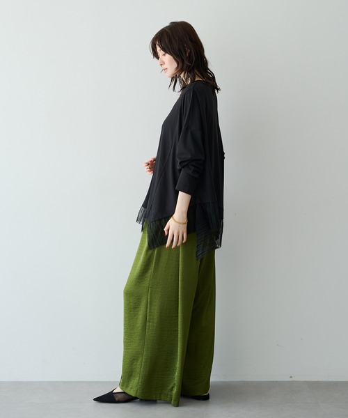 Editt by YECCA VECCA(エディットバイイェッカヴェッカ)の「裾アシメデザインプルオーバー(Tシャツ/カットソー・レディース・ブラック/その他6/アイボリー・FREE)」の22枚目の写真