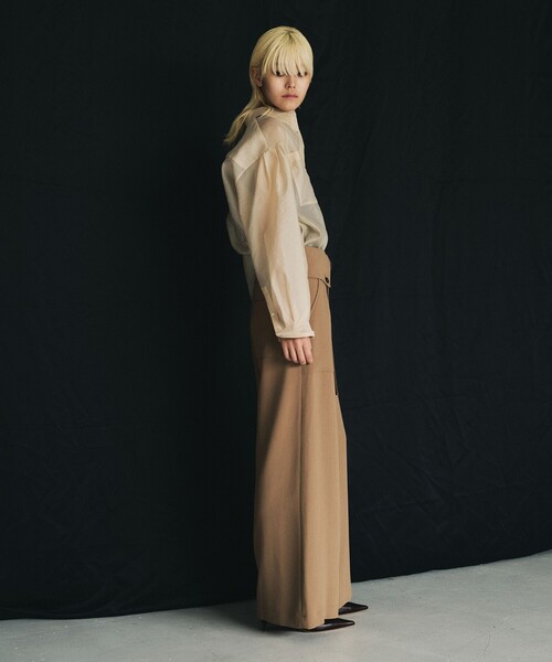 ROPE'(ロペ)の「【一部店舗限定】【REALM(レルム)】BAKER PANTS|ワイドパンツ(その他パンツ・レディース・ブラウン系その他3/ベージュ・38/36)」の15枚目の写真