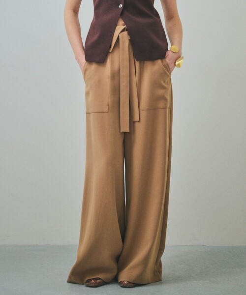 ROPE'(ロペ)の「【一部店舗限定】【REALM(レルム)】BAKER PANTS|ワイドパンツ(その他パンツ・レディース・ブラウン系その他3/ベージュ・38/36)」の19枚目の写真