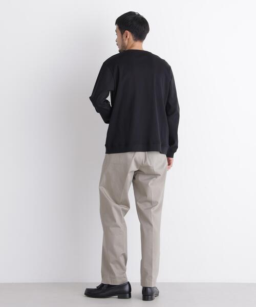 NANO universe(ナノユニバース)の「「FORMAL JERSEY」クルーネックカットソー長袖(Tシャツ/カットソー・メンズ・ブラウン/ブラック/ホワイト・L/S/M)」の11枚目の写真