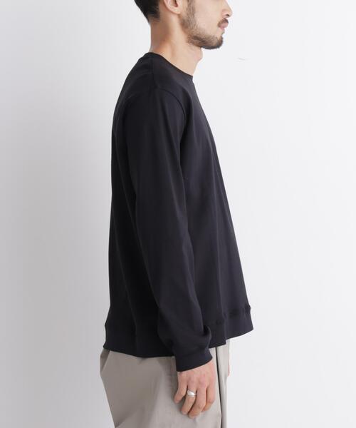NANO universe(ナノユニバース)の「「FORMAL JERSEY」クルーネックカットソー長袖(Tシャツ/カットソー・メンズ・ブラウン/ブラック/ホワイト・L/S/M)」の12枚目の写真