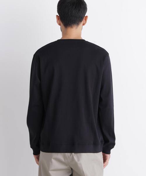 NANO universe(ナノユニバース)の「「FORMAL JERSEY」クルーネックカットソー長袖(Tシャツ/カットソー・メンズ・ブラウン/ブラック/ホワイト・L/S/M)」の13枚目の写真