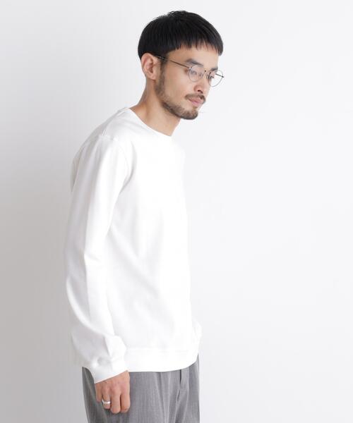 NANO universe(ナノユニバース)の「「FORMAL JERSEY」クルーネックカットソー長袖(Tシャツ/カットソー・メンズ・ブラウン/ブラック/ホワイト・L/S/M)」の20枚目の写真