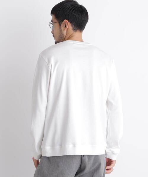 NANO universe(ナノユニバース)の「「FORMAL JERSEY」クルーネックカットソー長袖(Tシャツ/カットソー・メンズ・ブラウン/ブラック/ホワイト・L/S/M)」の21枚目の写真