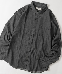 【a】made in JAPAN 2.25oz エアライトデニム デニムシャツ 軽量/速乾/通気性