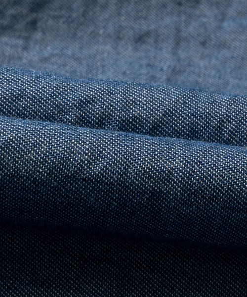 GLOVE HOUSE(グローブハウス)の「【a】made in JAPAN 2.25oz エアライトデニム デニムシャツ 軽量/速乾/通気性(シャツ/ブラウス・メンズ・ブラック/ブルー・MEDIUM/LARGE)」の7枚目の写真