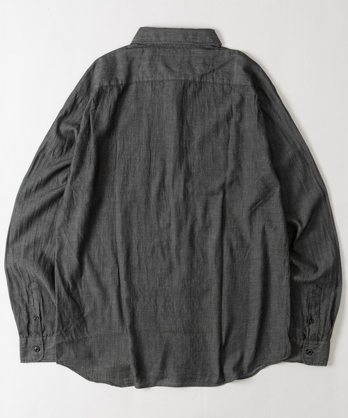 GLOVE HOUSE(グローブハウス)の「【a】made in JAPAN 2.25oz エアライトデニム デニムシャツ 軽量/速乾/通気性(シャツ/ブラウス・メンズ・ブラック/ブルー・MEDIUM/LARGE)」の9枚目の写真