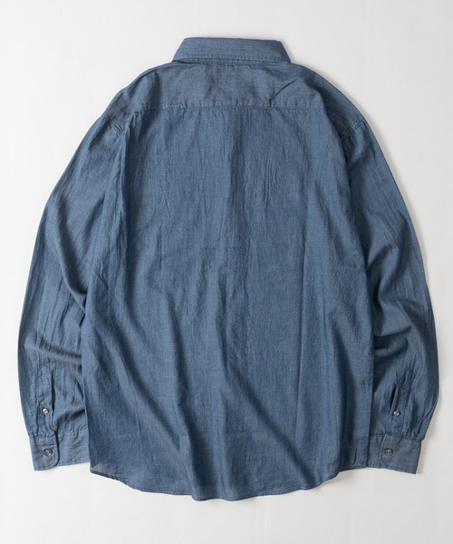 GLOVE HOUSE(グローブハウス)の「【a】made in JAPAN 2.25oz エアライトデニム デニムシャツ 軽量/速乾/通気性(シャツ/ブラウス・メンズ・ブラック/ブルー・MEDIUM/LARGE)」の11枚目の写真
