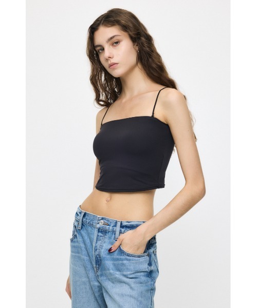 MOUSSY（マウジー）の「ES CUP IN キャミソール（キャミソール・レディース・ホワイト/ブラック/ブラウン・2/1/0）」の5枚目の写真