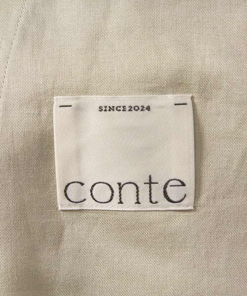 conte（コンテ）の「＜conte＞アシンメトリー ラップワイドパンツ（その他パンツ・レディース・ベージュ/ブラック・36/38）」の12枚目の写真