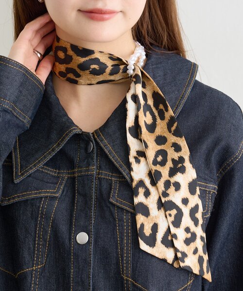 mystic(ミスティック)の「Lara パール×スカーフネックレス(ネックレス・レディース・ベージュ/ブラック・ONE SIZE)」の18枚目の写真