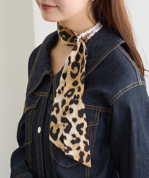 mystic(ミスティック)の「Lara パール×スカーフネックレス(ネックレス・レディース・ベージュ/ブラック・ONE SIZE)」の19枚目の写真