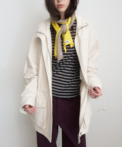 Majournee(マジョネ)の「COTTON FIELD JACKET_ECRU(ミリタリージャケット・レディース・その他・OS)」の1枚目の写真