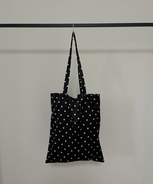 AMAIL(アマイル)の「Daily Together dot bag(トートバッグ・レディース・ブラック/アイボリー・FREE)」の5枚目の写真