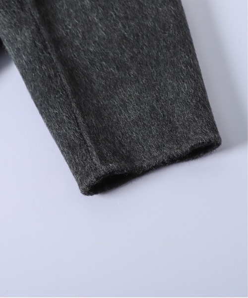 CURA CLOSET(キュラ クローゼット)の「リバーシブル/ウール混/ノーカラーコート/チェック柄/無地/2way/ミドル丈(その他アウター・レディース・チャコールグレー/ブラウン・フリー)」の9枚目の写真