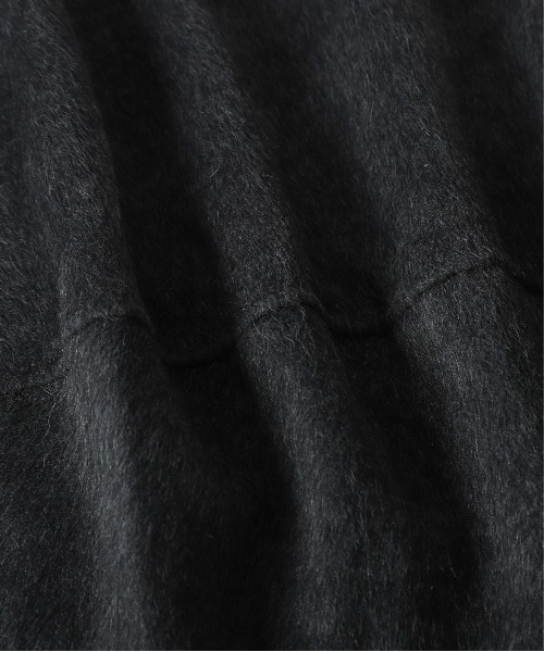 CURA CLOSET(キュラ クローゼット)の「リバーシブル/ウール混/ノーカラーコート/チェック柄/無地/2way/ミドル丈(その他アウター・レディース・チャコールグレー/ブラウン・フリー)」の11枚目の写真