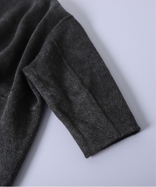 CURA CLOSET(キュラ クローゼット)の「リバーシブル/ウール混/ノーカラーコート/チェック柄/無地/2way/ミドル丈(その他アウター・レディース・チャコールグレー/ブラウン・フリー)」の12枚目の写真