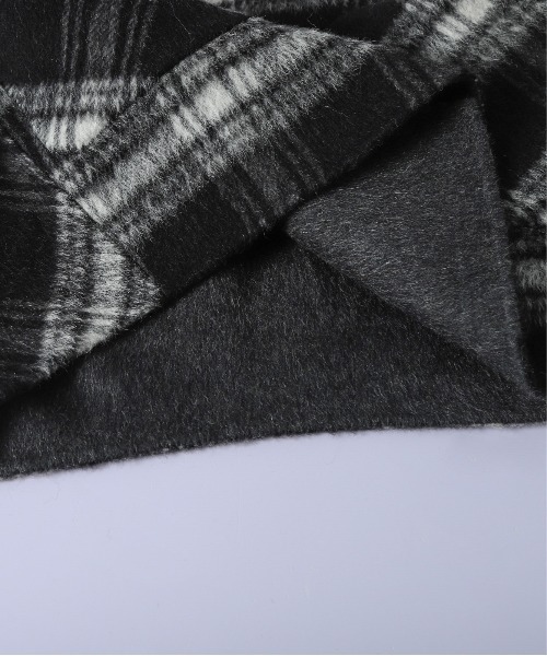 CURA CLOSET(キュラ クローゼット)の「リバーシブル/ウール混/ノーカラーコート/チェック柄/無地/2way/ミドル丈(その他アウター・レディース・チャコールグレー/ブラウン・フリー)」の21枚目の写真