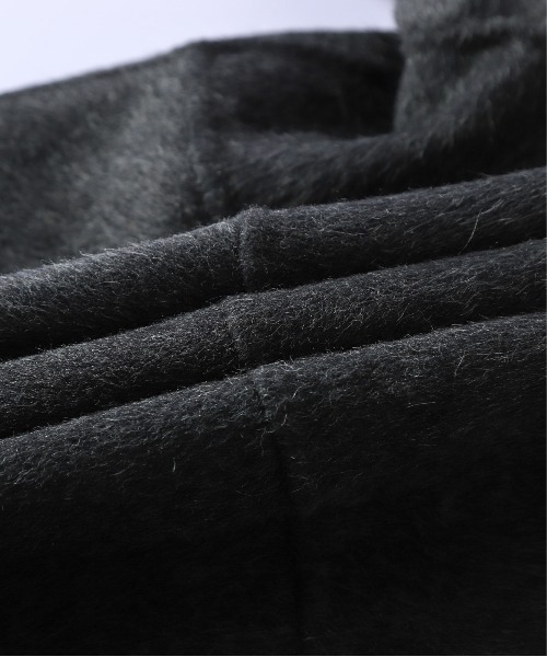 CURA CLOSET(キュラ クローゼット)の「リバーシブル/ウール混/ノーカラーコート/チェック柄/無地/2way/ミドル丈(その他アウター・レディース・チャコールグレー/ブラウン・フリー)」の13枚目の写真