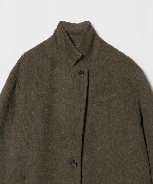 BEAUTY&YOUTH UNITED ARROWS(ビューティーアンドユースユナイテッドアローズ)の「ウールアルパカブレンド シャギー ロングコート(その他アウター・レディース・ネイビー/オリーブ・M/S)」の5枚目の写真