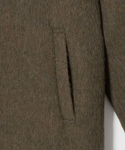 BEAUTY&YOUTH UNITED ARROWS(ビューティーアンドユースユナイテッドアローズ)の「ウールアルパカブレンド シャギー ロングコート(その他アウター・レディース・ネイビー/オリーブ・M/S)」の7枚目の写真