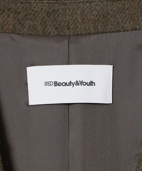 BEAUTY&YOUTH UNITED ARROWS(ビューティーアンドユースユナイテッドアローズ)の「ウールアルパカブレンド シャギー ロングコート(その他アウター・レディース・ネイビー/オリーブ・M/S)」の15枚目の写真