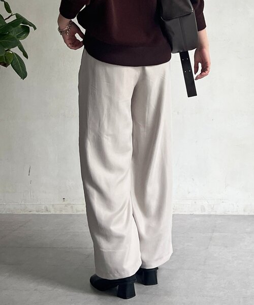 un dix cors（アンディコール）の「極細コーデュロイワイドパンツ（その他パンツ・レディース・ブラック/モカ/ライトグレー・FREE）」の14枚目の写真