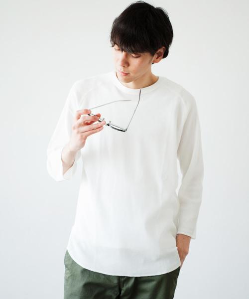 green label relaxing（グリーンレーベルリラクシング）の「BC WAFFLE FOOT/BALL 7分袖 カットソー◆（Tシャツ/カットソー・メンズ・ホワイト/ブラック/ネイビー/その他1・SMALL/MEDIUM/LARGE）」の2枚目の写真