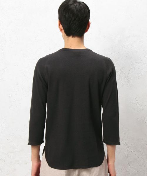 green label relaxing（グリーンレーベルリラクシング）の「BC WAFFLE FOOT/BALL 7分袖 カットソー◆（Tシャツ/カットソー・メンズ・ホワイト/ブラック/ネイビー/その他1・SMALL/MEDIUM/LARGE）」の12枚目の写真