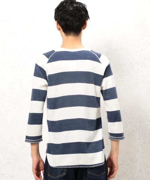 green label relaxing（グリーンレーベルリラクシング）の「BC WAFFLE FOOT/BALL 7分袖 カットソー◆（Tシャツ/カットソー・メンズ・ホワイト/ブラック/ネイビー/その他1・SMALL/MEDIUM/LARGE）」の11枚目の写真