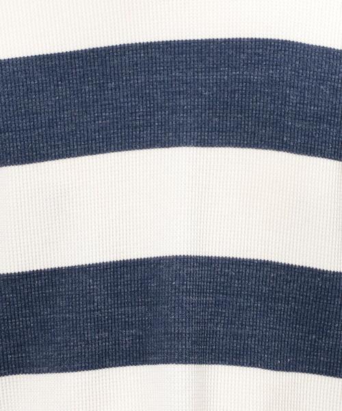 green label relaxing（グリーンレーベルリラクシング）の「BC WAFFLE FOOT/BALL 7分袖 カットソー◆（Tシャツ/カットソー・メンズ・ホワイト/ブラック/ネイビー/その他1・SMALL/MEDIUM/LARGE）」の5枚目の写真