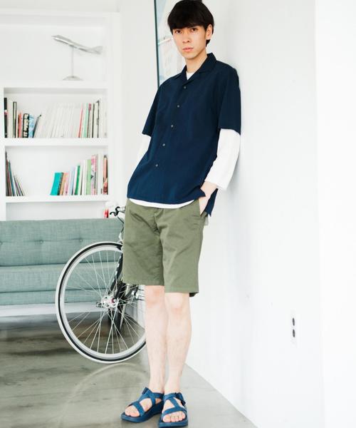 green label relaxing（グリーンレーベルリラクシング）の「BC WAFFLE FOOT/BALL 7分袖 カットソー◆（Tシャツ/カットソー・メンズ・ホワイト/ブラック/ネイビー/その他1・SMALL/MEDIUM/LARGE）」の17枚目の写真