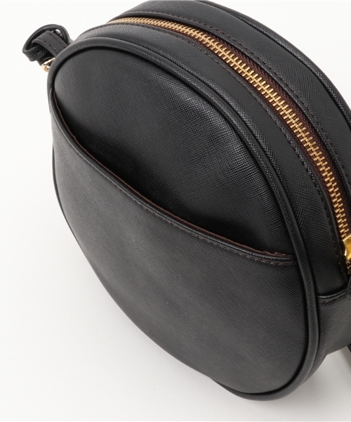 POU DOU DOU（プードゥドゥ）の「アップリケ丸ポシェット（ショルダーバッグ・レディース・ブラウン/アイボリー/ブラック・8）」の9枚目の写真