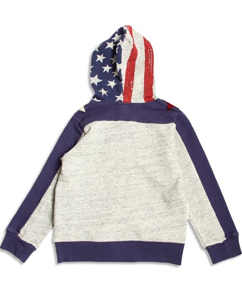 BREEZE（ブリーズ）の「星条旗パーカー（パーカー・キッズ・グレー/オフホワイト・100/120/95/90/110/130/140/80）」の11枚目の写真