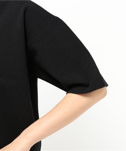 ELFORBR（エルフォーブル）の「ミラノリブVネック プルオーバー（ニット/セーター・レディース・ブラック/ネイビー/キャメル・MEDIUM）」の8枚目の写真