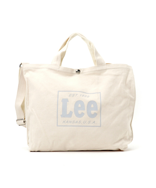 Lee（リー）の「【LEE】別注ショルダートート（トートバッグ・レディース・オフホワイト/ブラック/カーキ・FREE）」の12枚目の写真